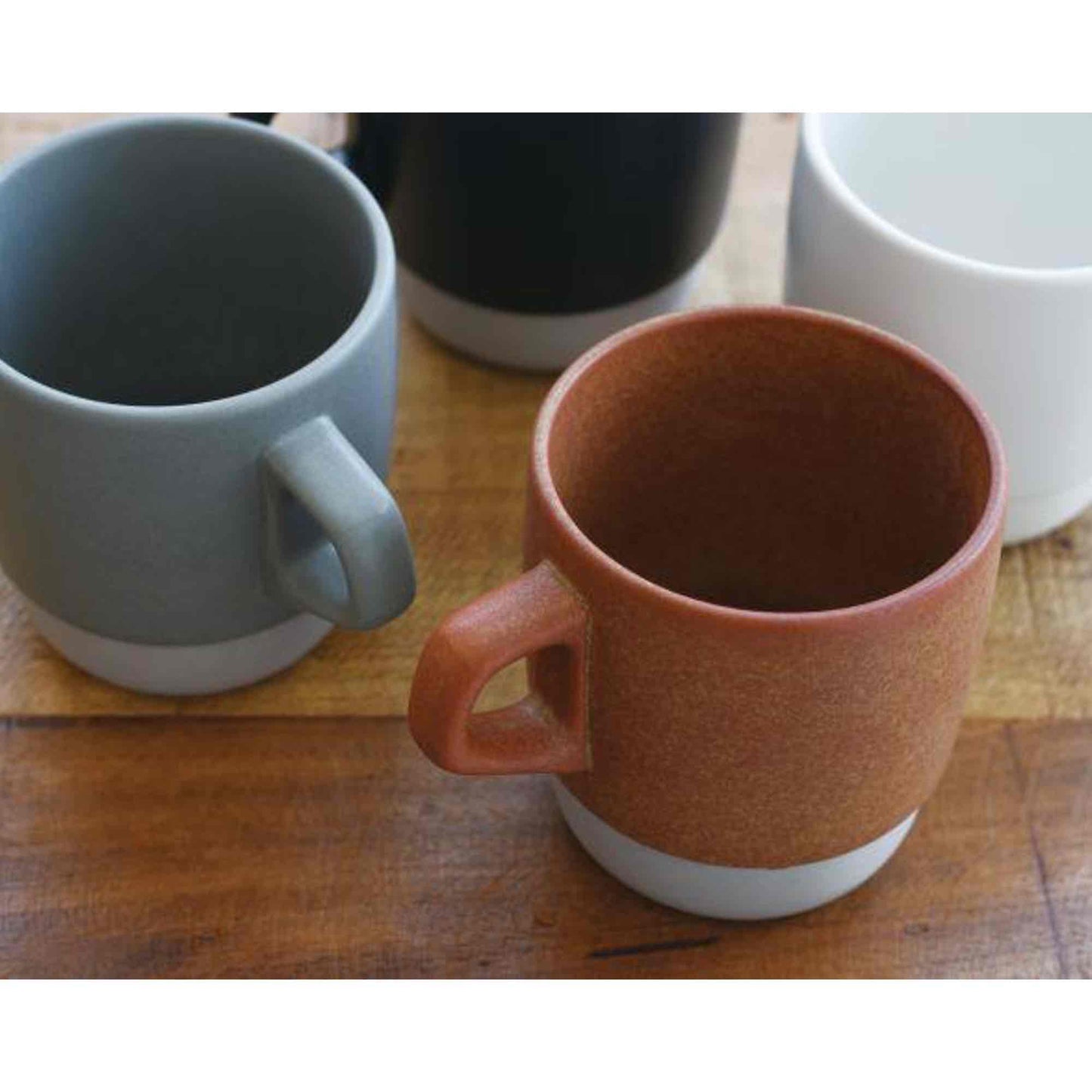 Kinto SCS Porcelain Stacking Coffee Mug - Orange - 320ml