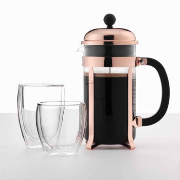 Bodum Chambord Coffee Maker 1l - 8 Cup - Copper Lid