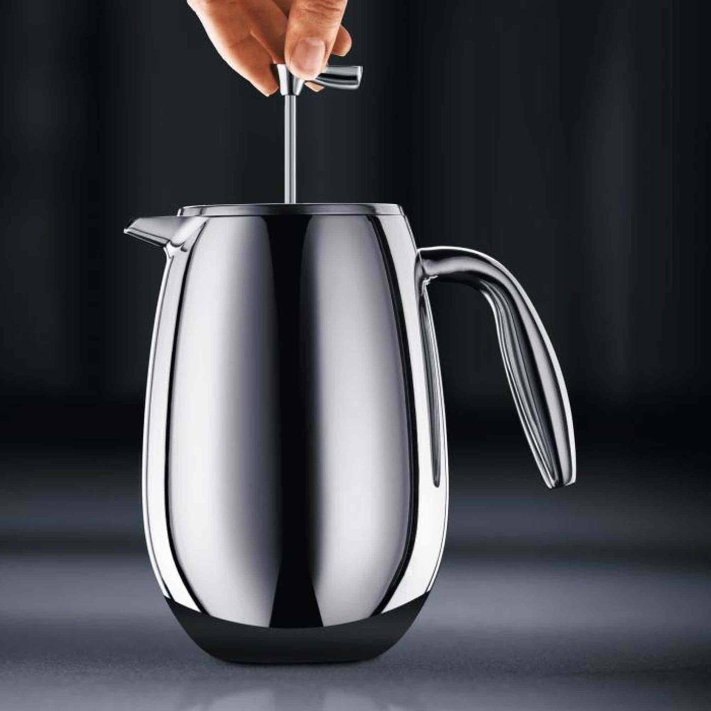 Bodum Colombia Double Wall French Press Coffee Maker 1L - 8 Cup Stainless Steel