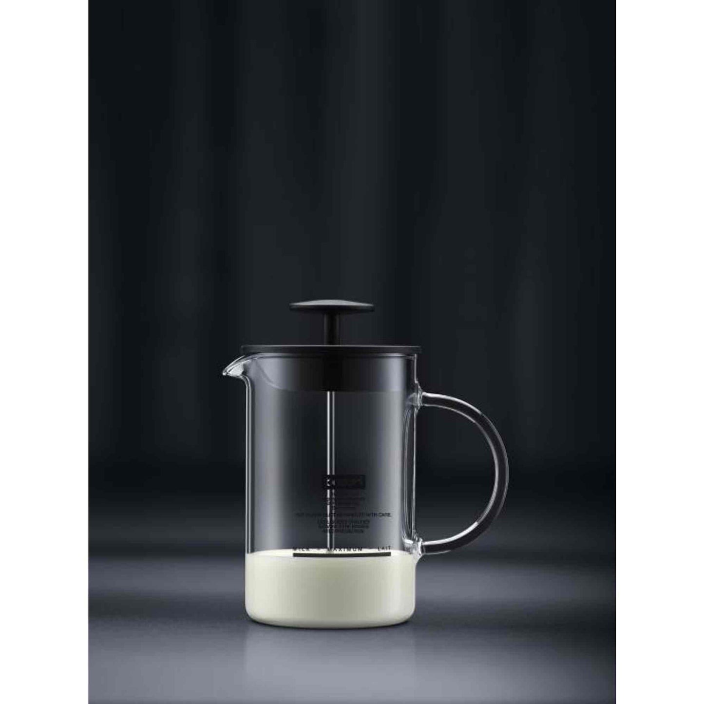 Bodum Latteo Milk Frother With Glass Handle 250ml - Black