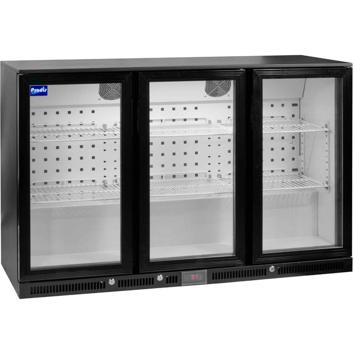 Prodis NT3BH-HC Triple Hinged Door Black Bottle Cooler