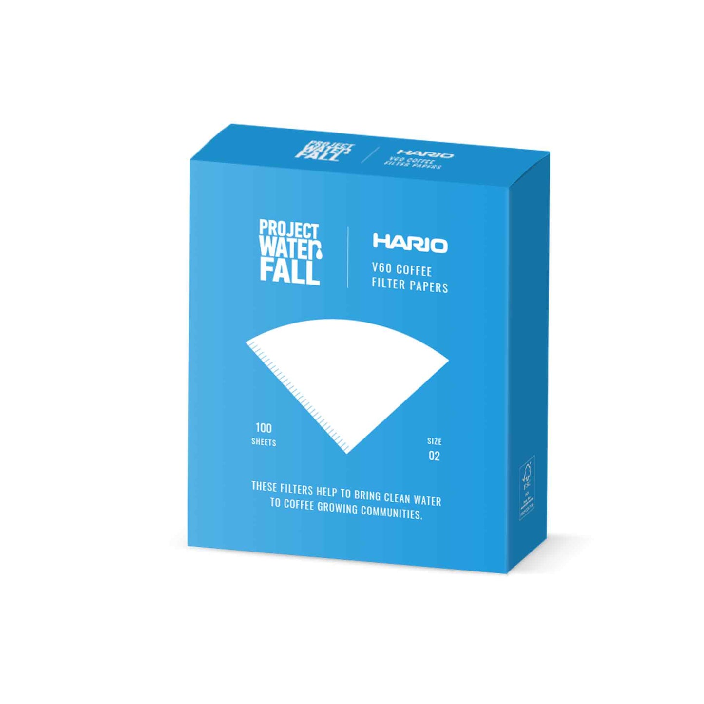 Hario Project Waterfall V60 02 Filter Papers (100 pack)