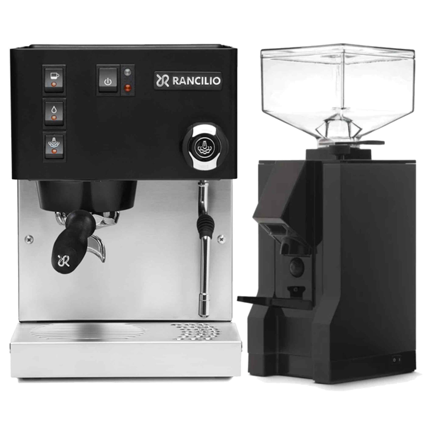 Rancilio Silvia E V6 Home Espresso Machine + Eureka Manuale 50 Package