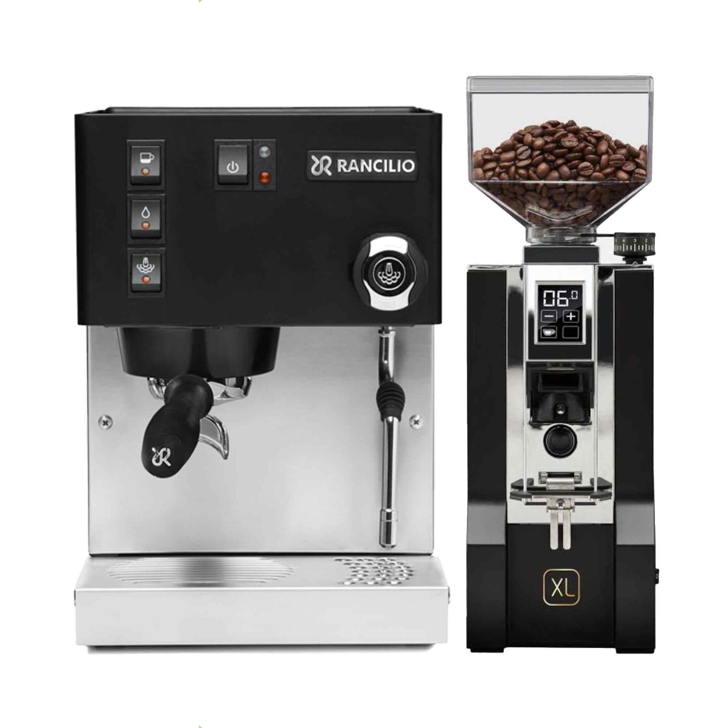 Rancilio Silvia E V6 Home Espresso Machine + Eureka Mignon XL Grinder Package