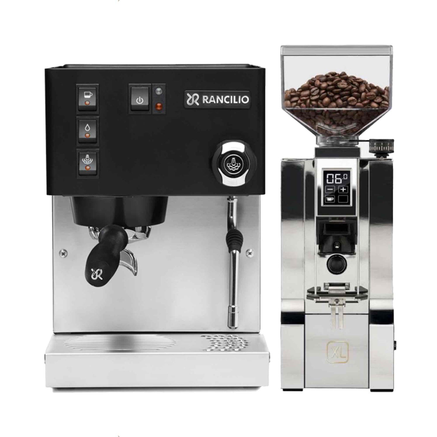 Rancilio Silvia E V6 Home Espresso Machine + Eureka Mignon XL Grinder Package