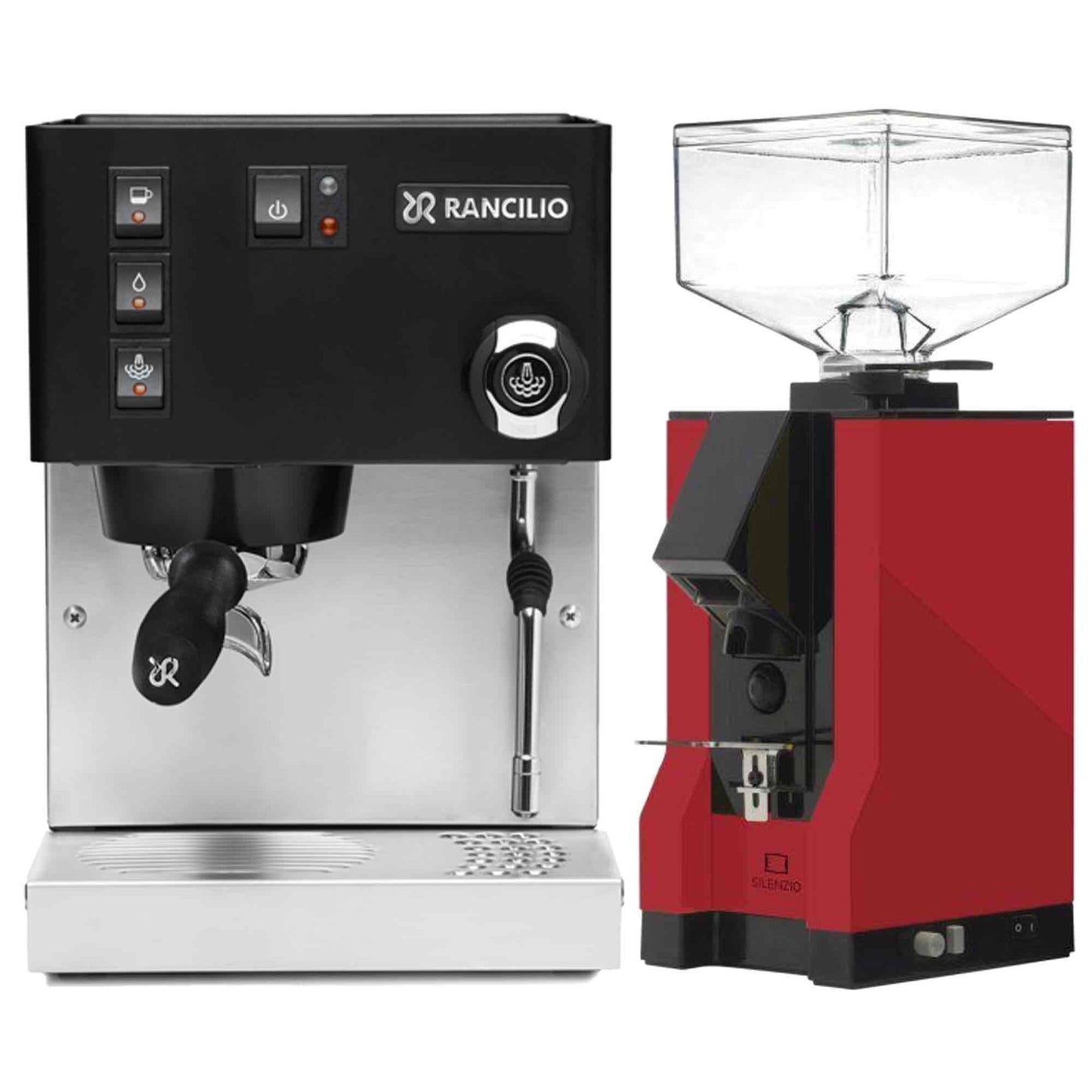 Rancilio Silvia E V6 Home Espresso Machine + Eureka Silenzio Grinder Package