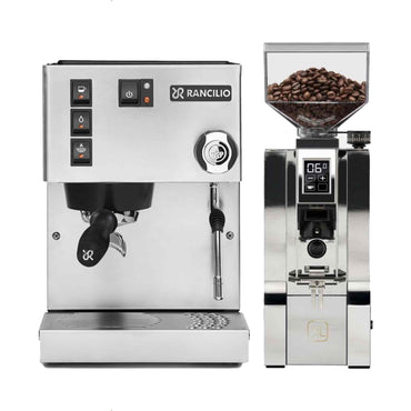 Rancilio Silvia E V6 Home Espresso Machine + Eureka Mignon XL Grinder Package