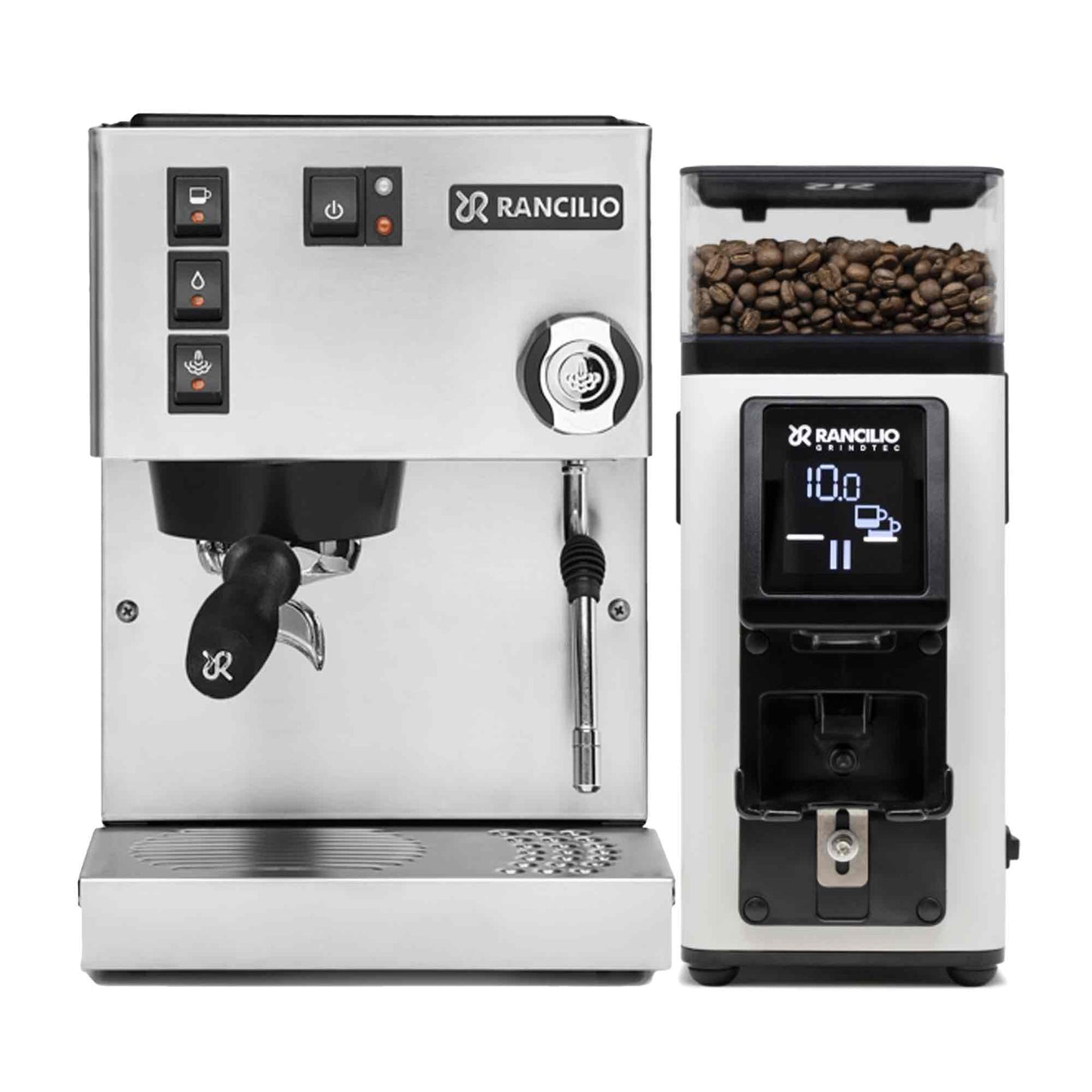 Rancilio Silvia E V6 Home Espresso Machine + Stile Grinder Package
