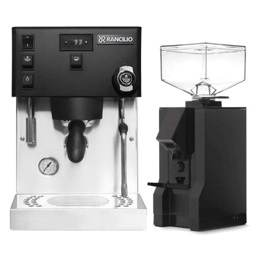 Rancilio Silvia Pro X Espresso Machine + Eureka Manuale 50 Grinder Package