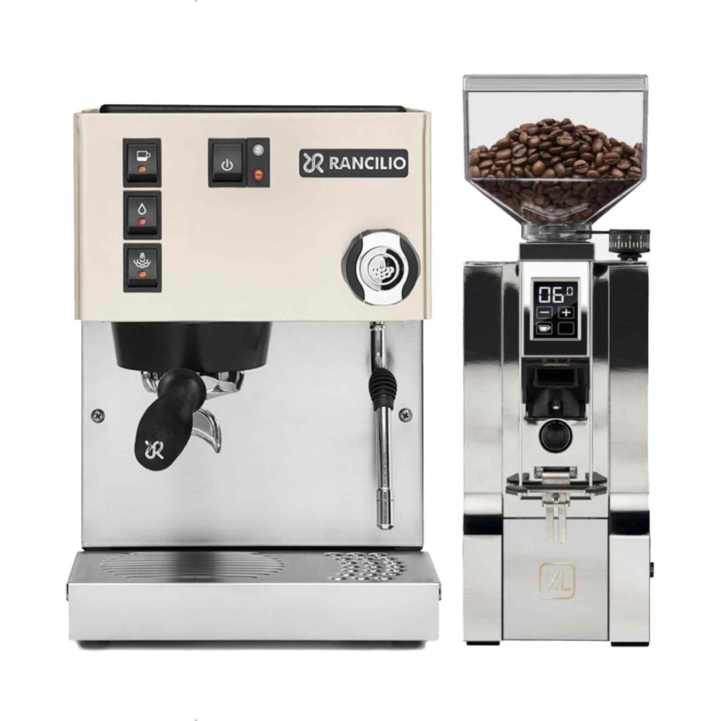 Rancilio Silvia E V6 Home Espresso Machine + Eureka Mignon XL Grinder Package