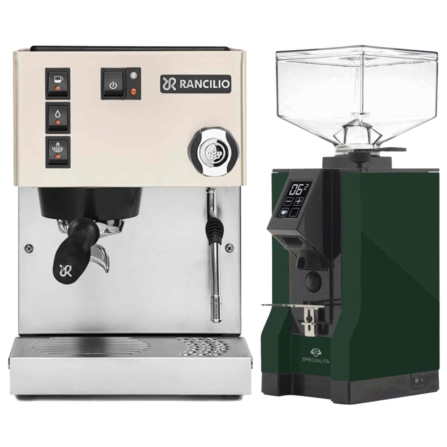 Rancilio Silvia E V6 Home Espresso Machine + Eureka Specialita Grinder Package