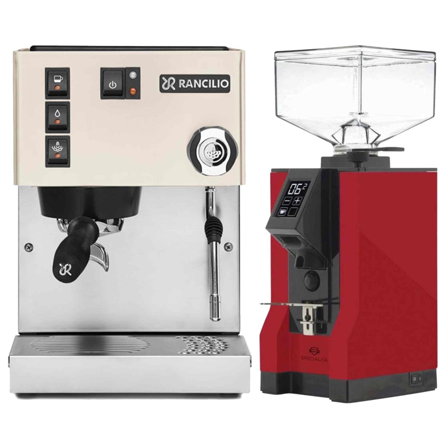 Rancilio Silvia E V6 Home Espresso Machine + Eureka Specialita Grinder Package