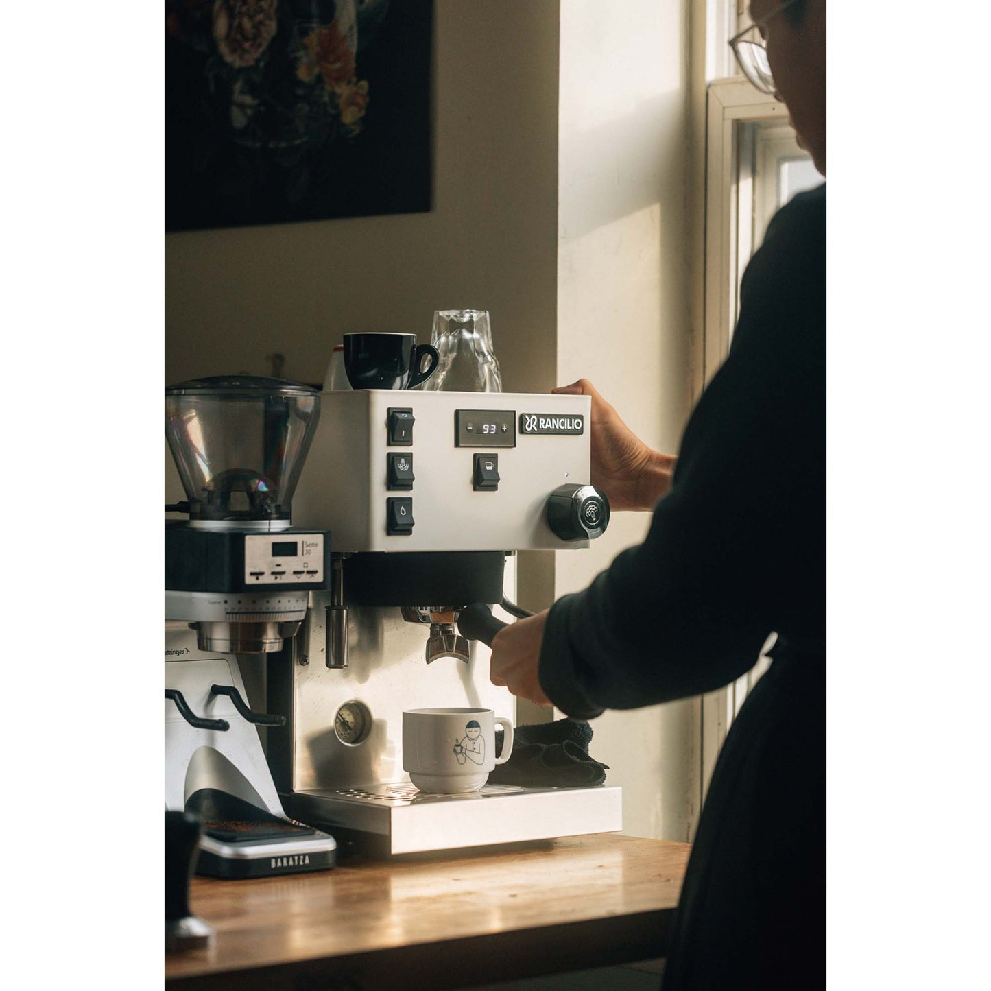 Rancilio Silvia Pro X Dual Boiler Espresso Machine - White