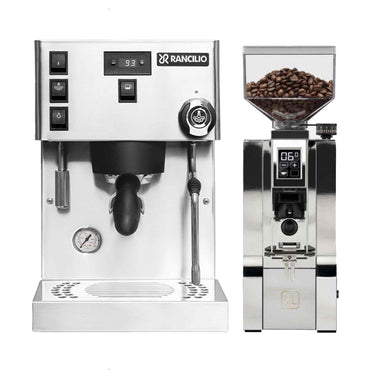 Rancilio Silvia Pro X Espresso Machine + Eureka Mignon XL Grinder Package