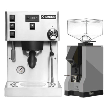Rancilio Silvia Pro X Espresso Machine + Eureka Silenzio Grinder Package