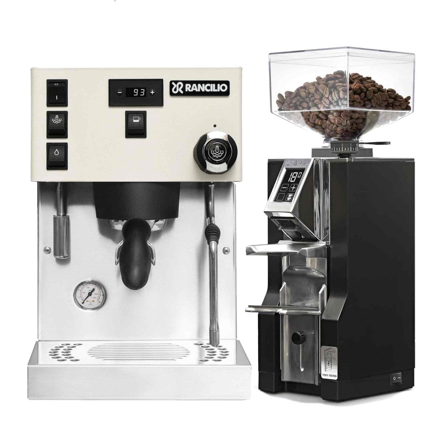 Rancilio Silvia Pro X Espresso Machine + Eureka Mignon Libra Grinder Package