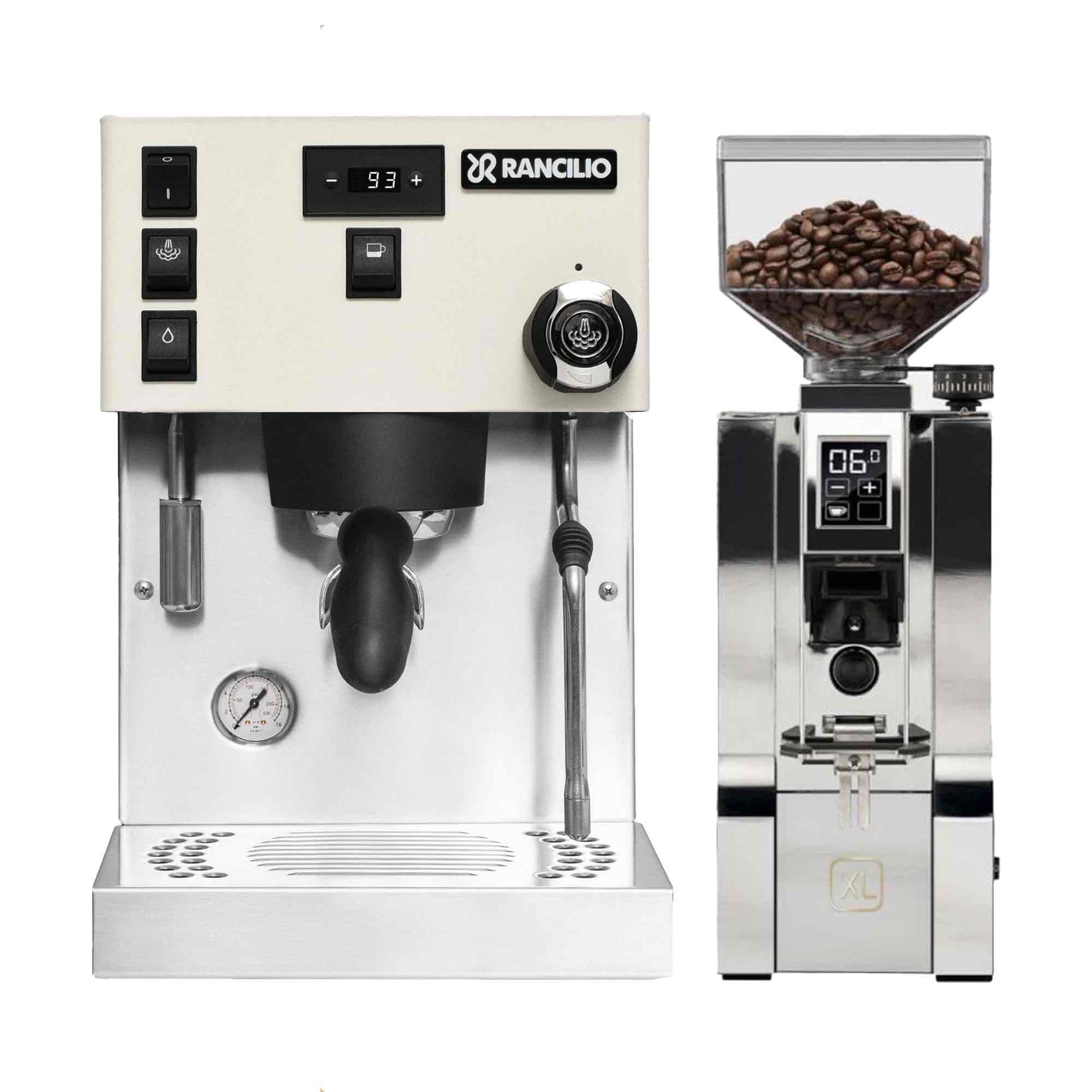 Rancilio Silvia Pro X Espresso Machine + Eureka Mignon XL Grinder Package