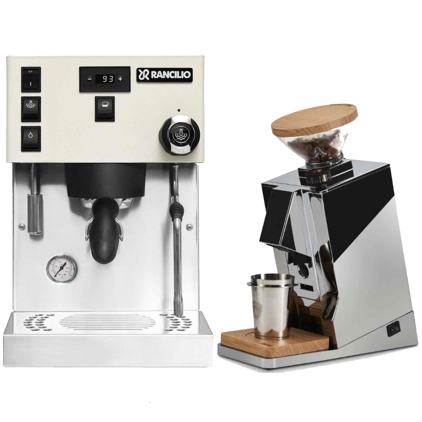 Rancilio Silvia Pro X Espresso Machine + Eureka Oro Single Dose Grinder Package