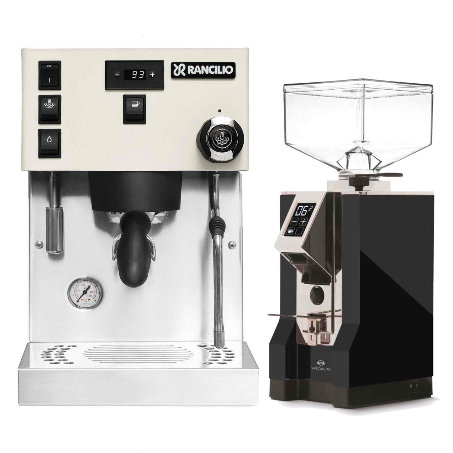 Rancilio Silvia Pro X Espresso Machine + Eureka Specialita Grinder Package
