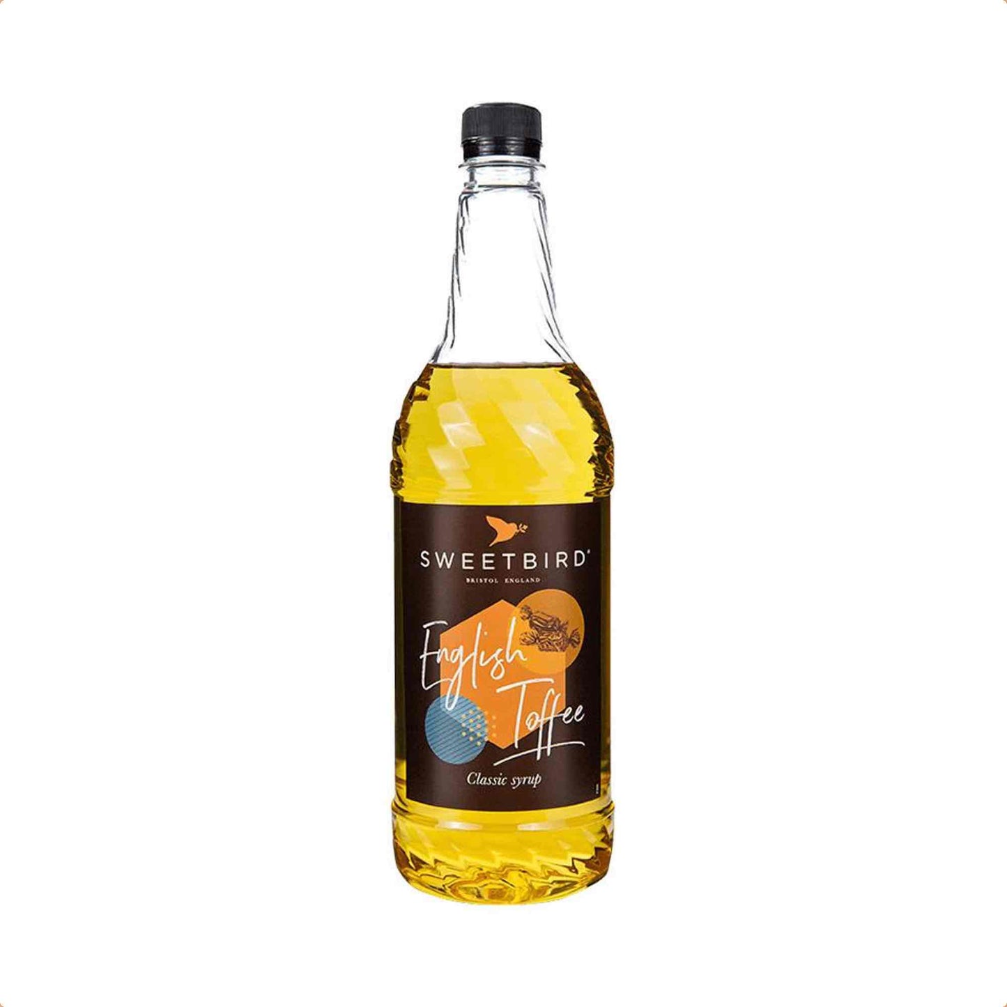 Sweetbird English Toffee Coffee Syrup - 1 Litre Bottle