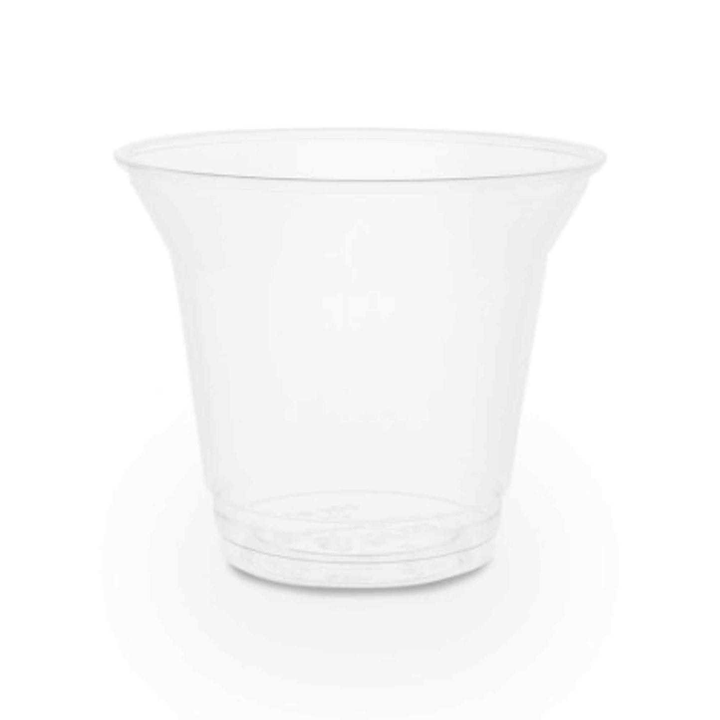 Vegware Plant-Based 9oz PLA Plain Cold Cup, 96-Series - Case of 1000