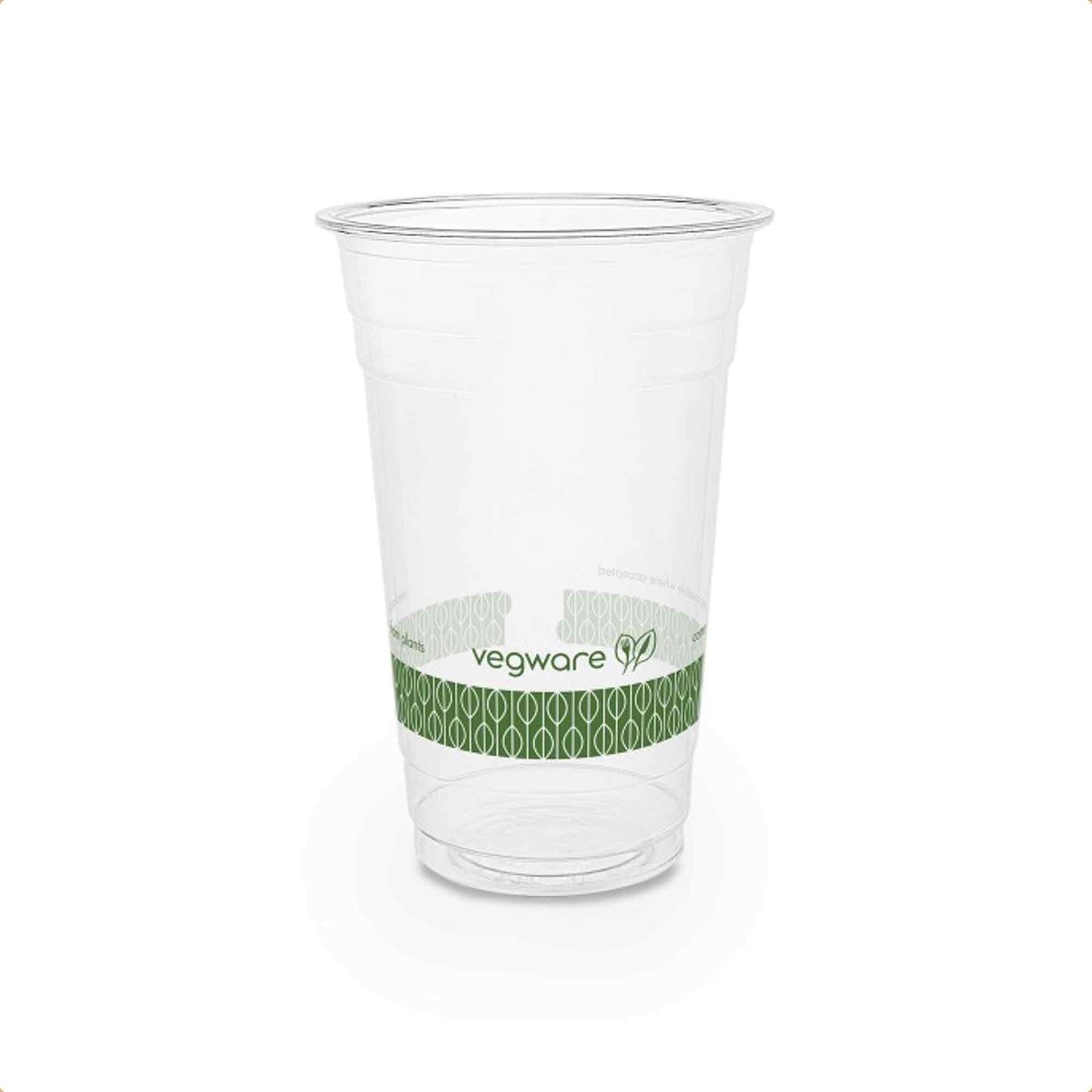 Vegware Plant-Based 20oz PLA Cold Cup, 96-Series - Case of 1000