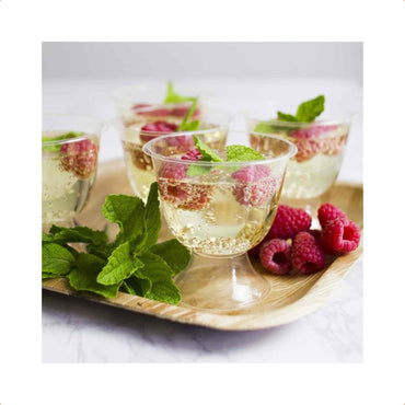 Vegware Plant-Based 175ml PLA Wine Goblet - Case of 400