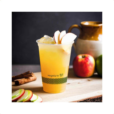 Vegware Plant-Based 16oz / 400ml PLA Cold Cup, 96-Series - Case of 1000