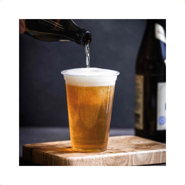 Vegware Plant-Based 16oz / 400ml Plain PLA Cold Cup, 96-Series - Case of 1000