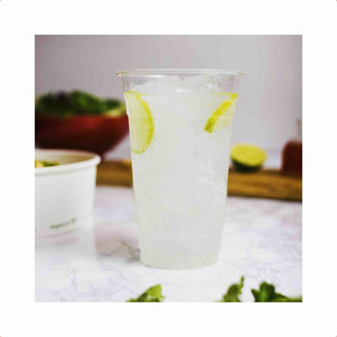 Vegware Plant-Based 20oz PLA Cold Cup, 96-Series - Case of 1000