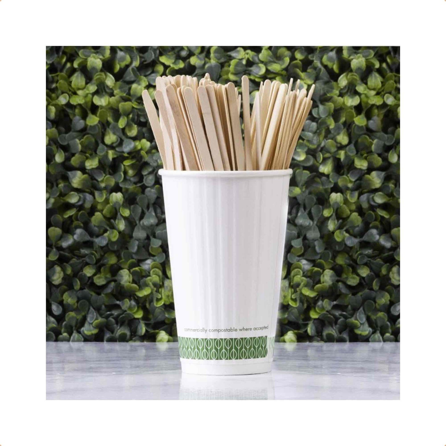 Vegware Eco Compostable 7.5in Stirrer - Case of 5000
