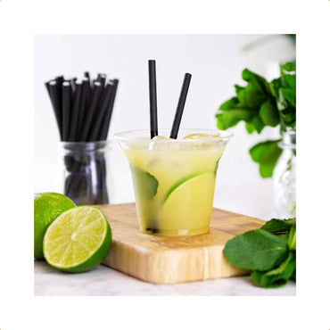 Vegware Plant-Based 9oz PLA Plain Cold Cup, 96-Series - Case of 1000