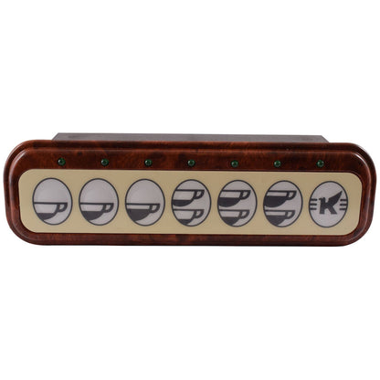 Elektra 7-Button Wood Finish Touchpanel - Fits Barlume, Modern-Gold & Sixties