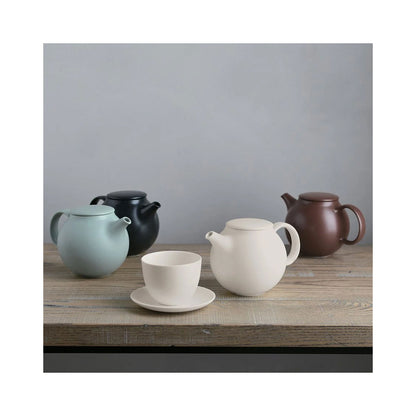 Kinto PEBBLE Teapot 480ml Porcelain with Stainless Steel Strainer