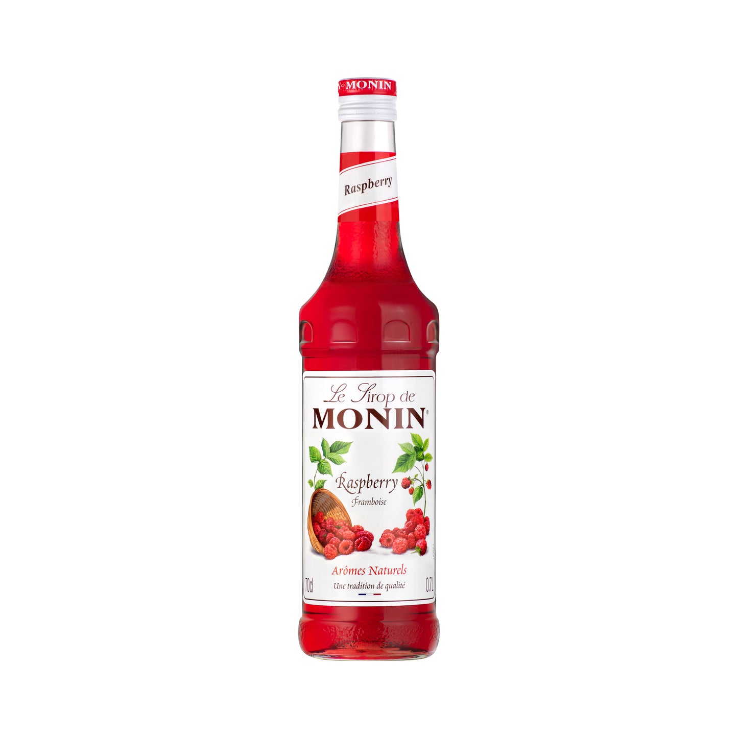 Monin Premium Raspberry Syrup 700ml Glass Bottle