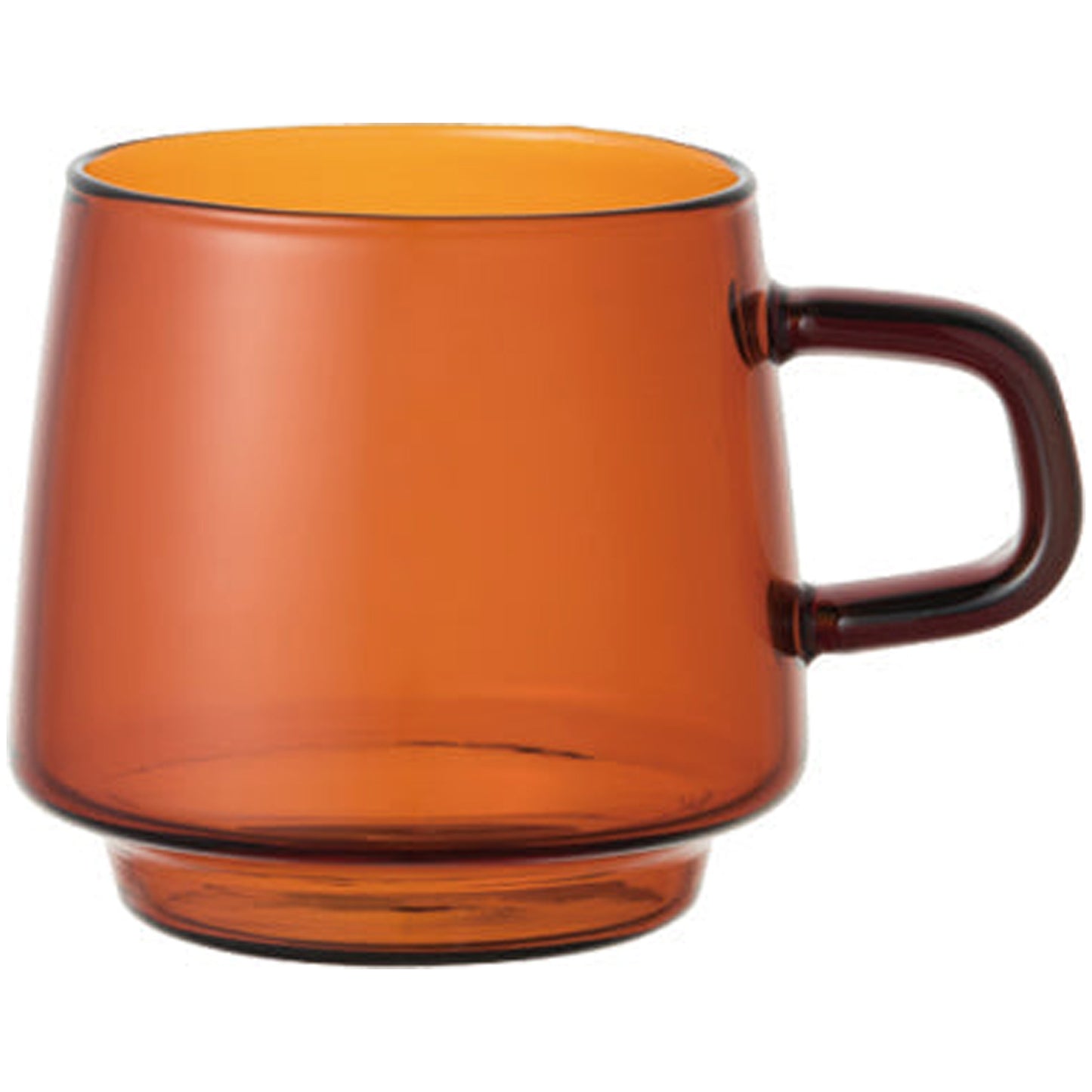Kinto SEPIA Mug 340ml Heat-Resistant Glass, Nostalgic Design - Made in China