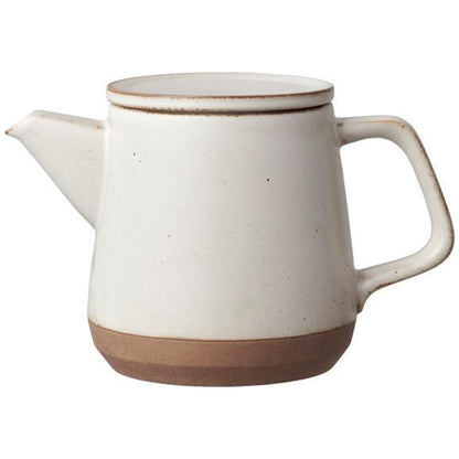 Kinto CLK-151 Teapot 500ml - Elegant Porcelain Teapot with Stainless Steel Strainer