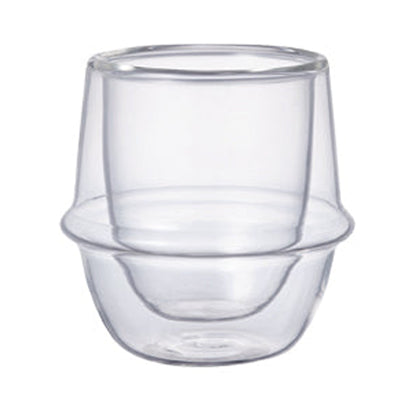 Kinto KRONOS Double Wall Espresso Cup 80ml - Insulated Glassware