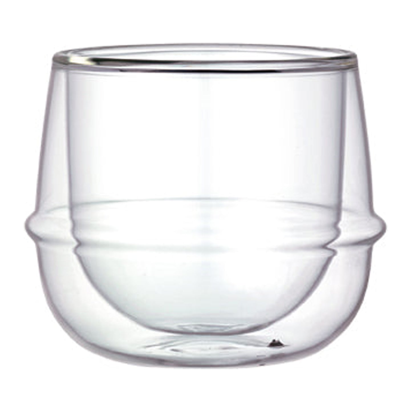 Kinto KRONOS Double Wall Wine Glass 250ml - Insulated Glass with Floating Effect