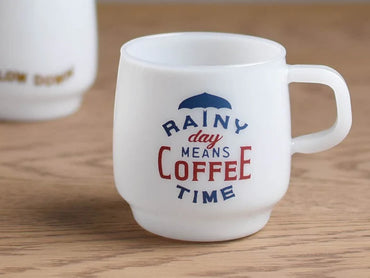 Kinto SCS Sign Painted Porcelain Stacking Coffee Mug