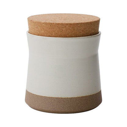 Kinto CLK-211 Canister 400ml - Porcelain Storage with Cork Lid