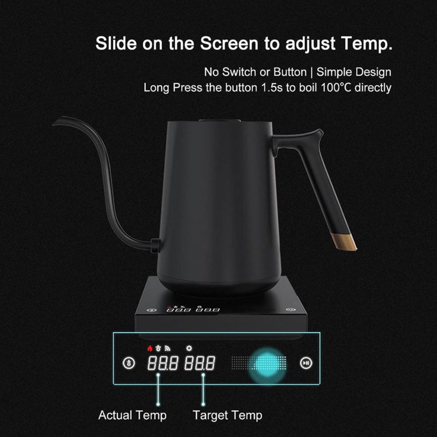 Timemore Fish Smart Electric Pour Over Kettle 600ml