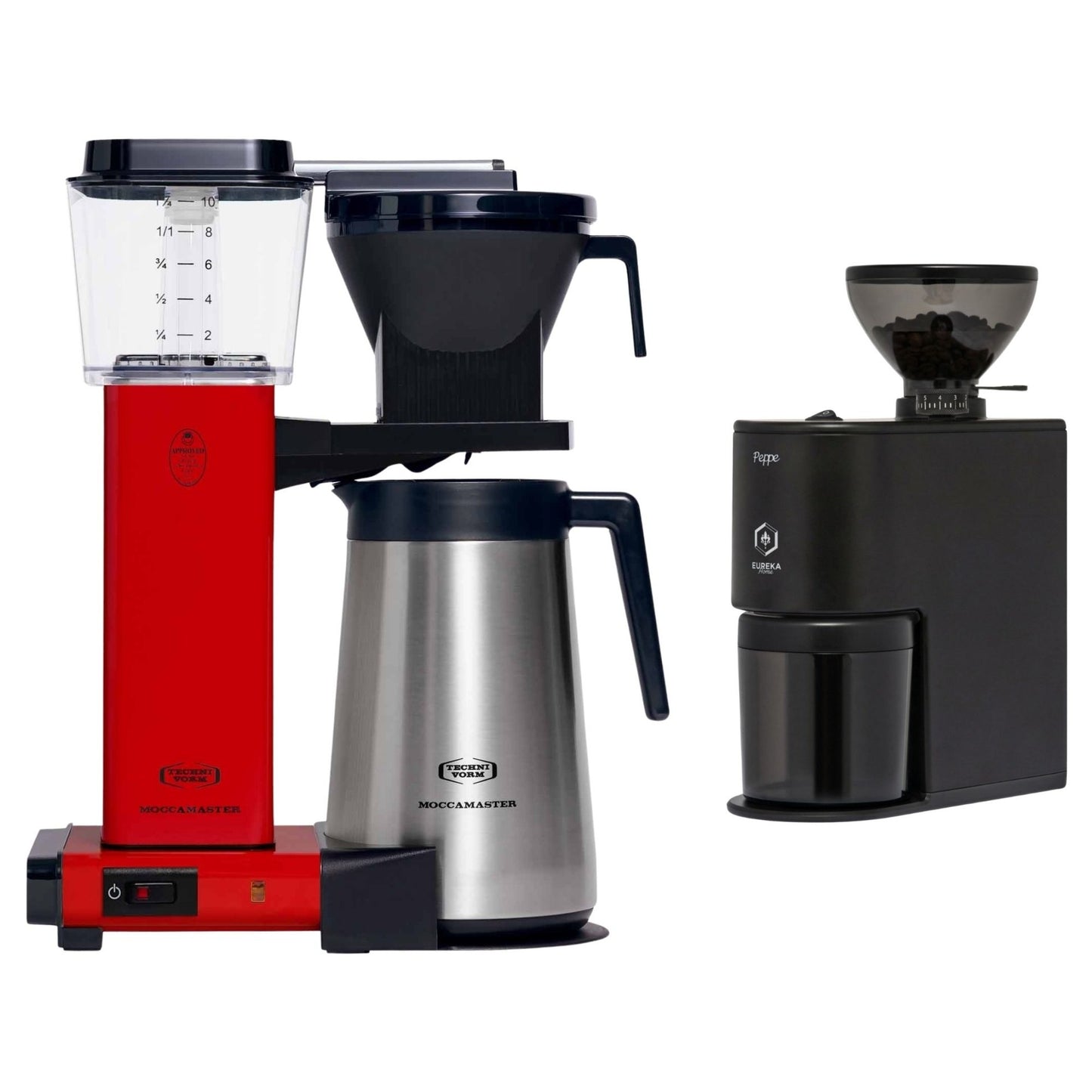 Moccamaster KBGT 741 Thermal Coffee Brewer & Eureka Peppe Grinder Bundle