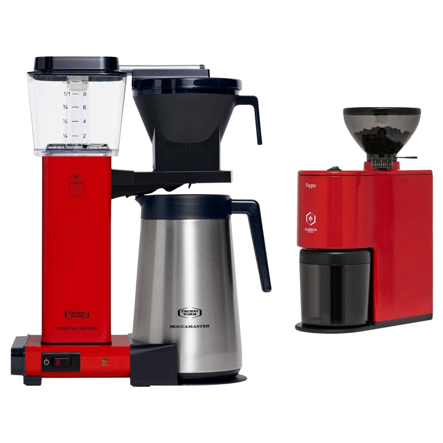 Moccamaster KBGT 741 Thermal Coffee Brewer & Eureka Peppe Grinder Bundle
