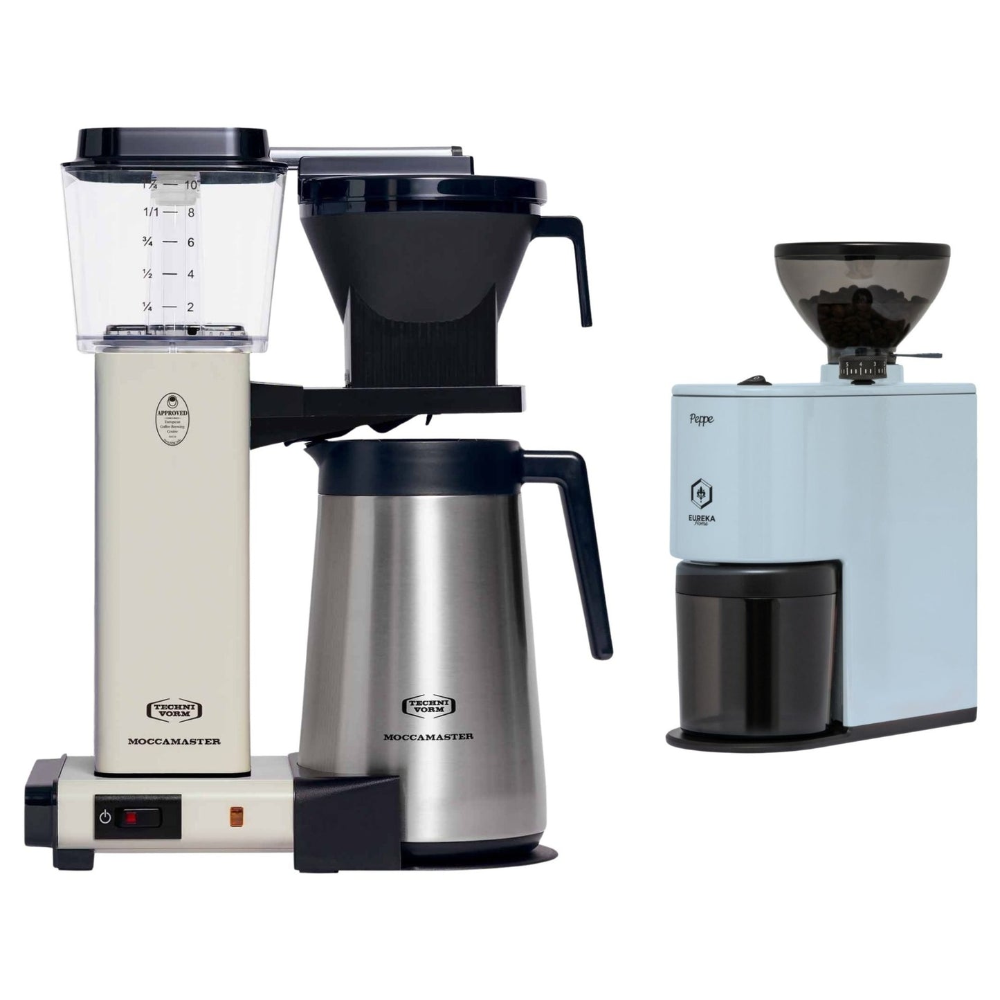 Moccamaster KBGT 741 Thermal Coffee Brewer & Eureka Peppe Grinder Bundle