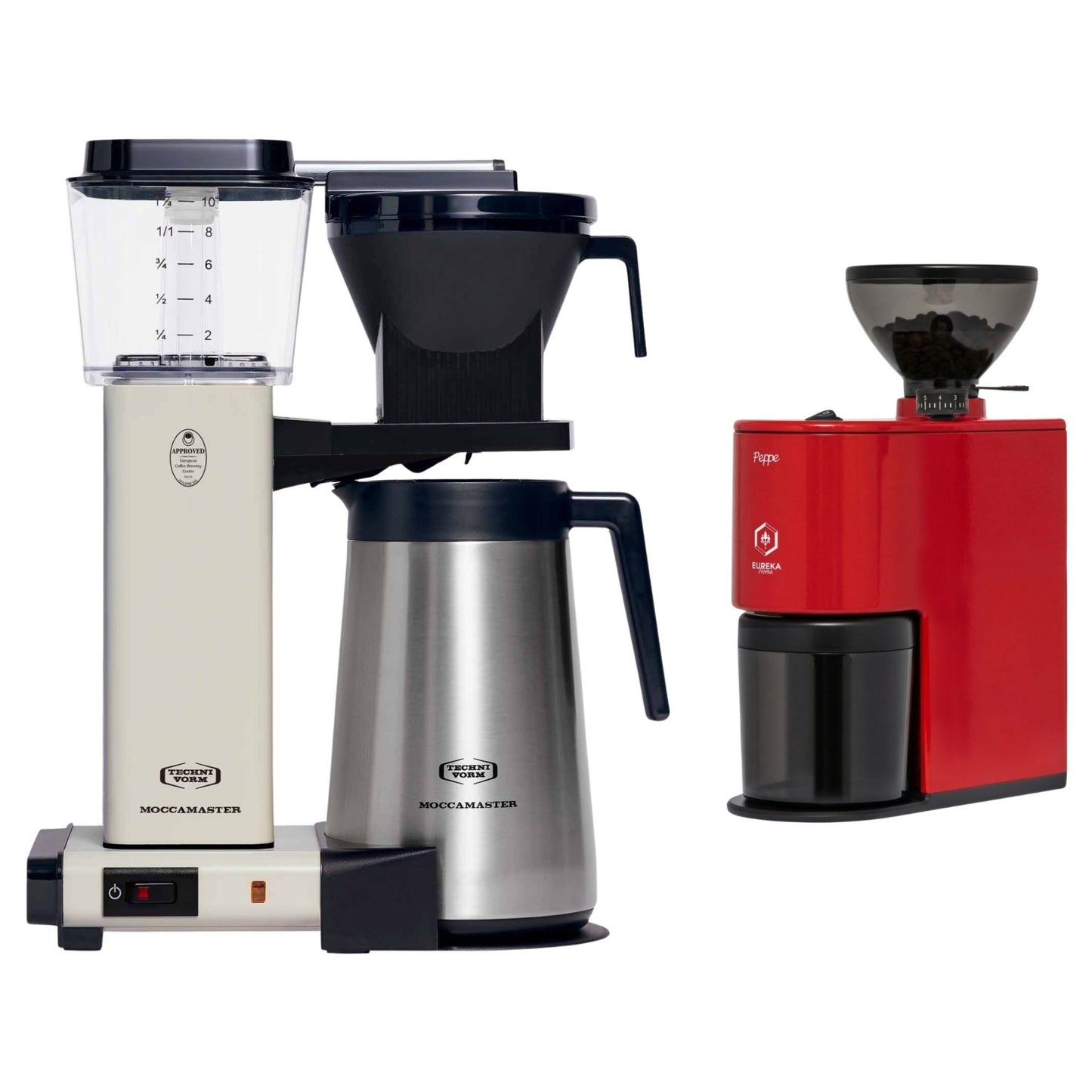 Moccamaster KBGT 741 Thermal Coffee Brewer & Eureka Peppe Grinder Bundle