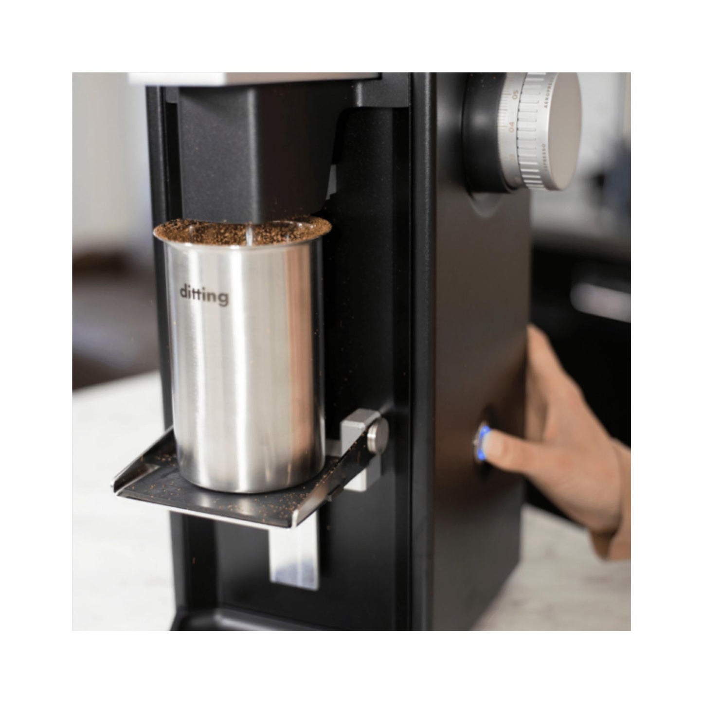 Ditting 807 Lab Sweet Shop / Deli Coffee Grinder - 80mm Burrs - Black