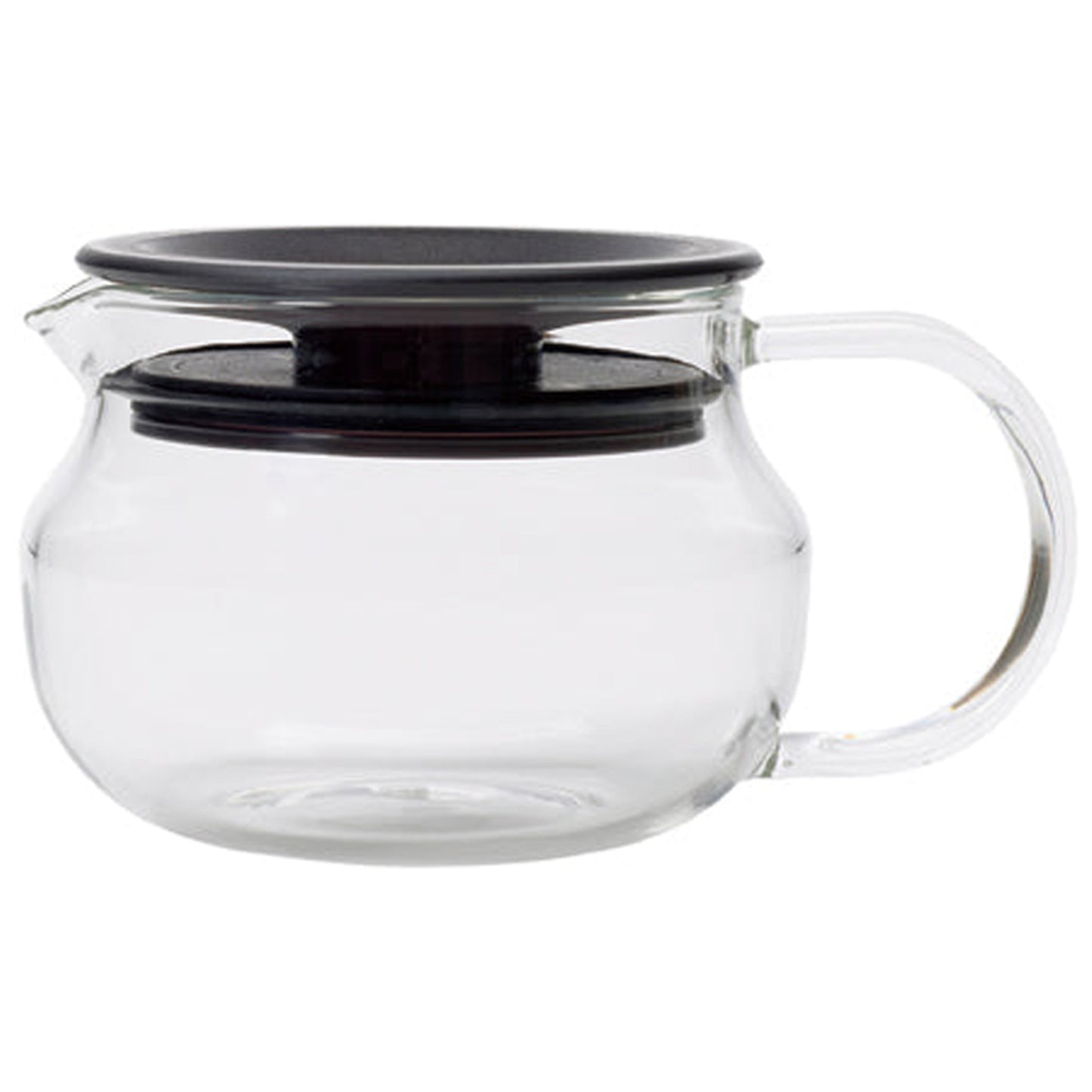 Kinto ONE TOUCH TEAPOT 280ml - Heat-Resistant Glass Teapot with Modern Design