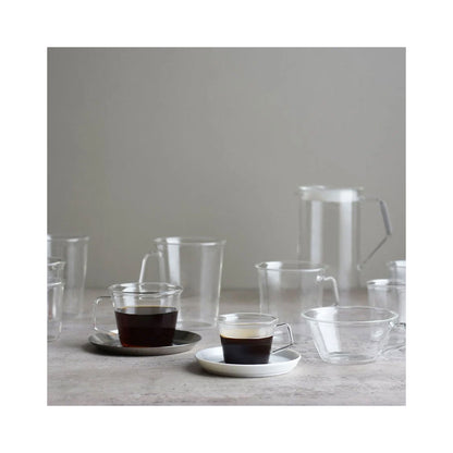 Kinto CAST Green Tea Glass 180ml - Heat-Resistant Glassware for Smooth Drinking Experience