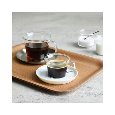 Kinto CAST Coffee Cup 220ml - Ergonomic Handle & Heat-Resistant Glass